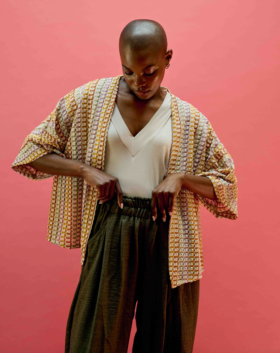 Crochet Short Kimono