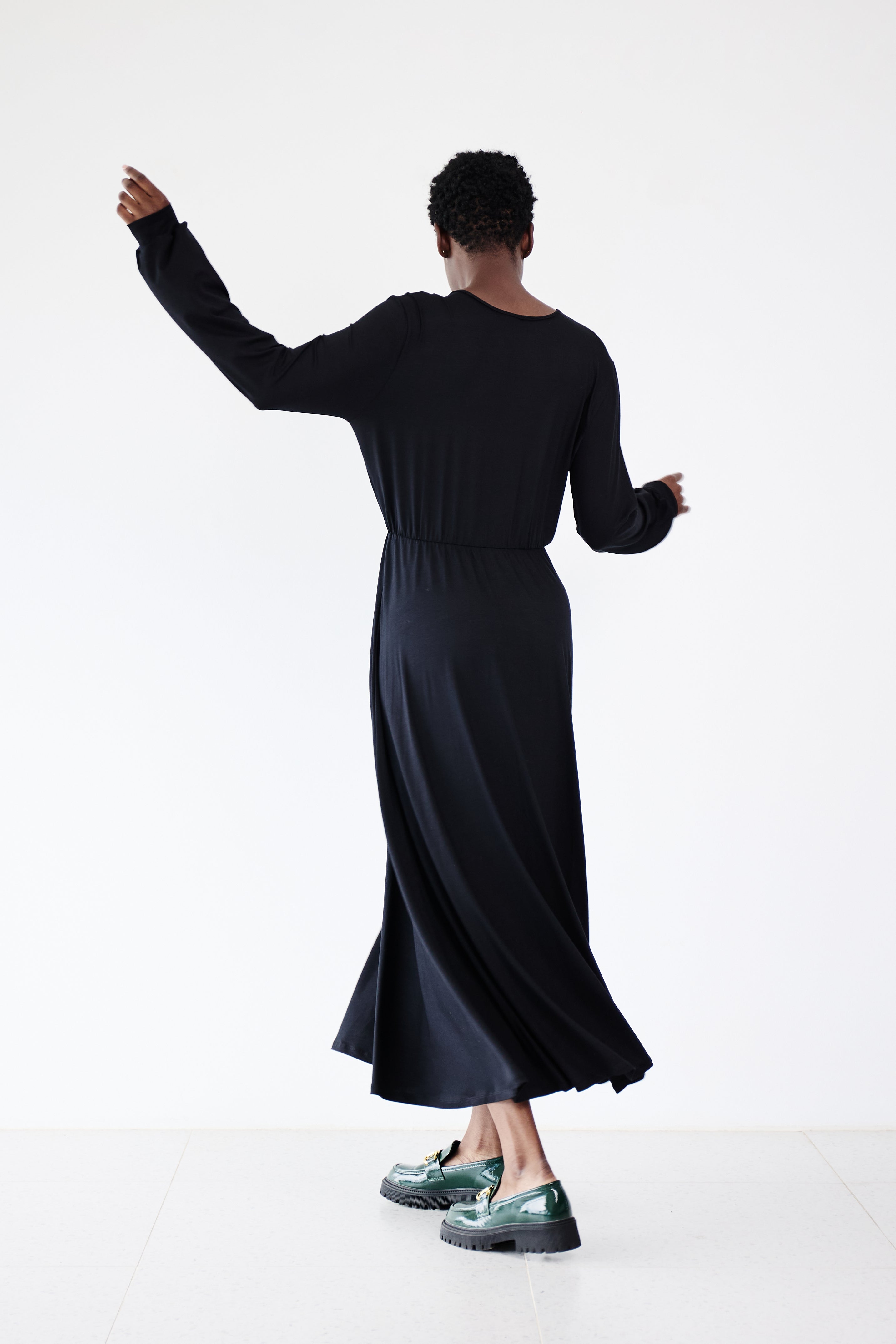 Wendy Wrap Dress Black