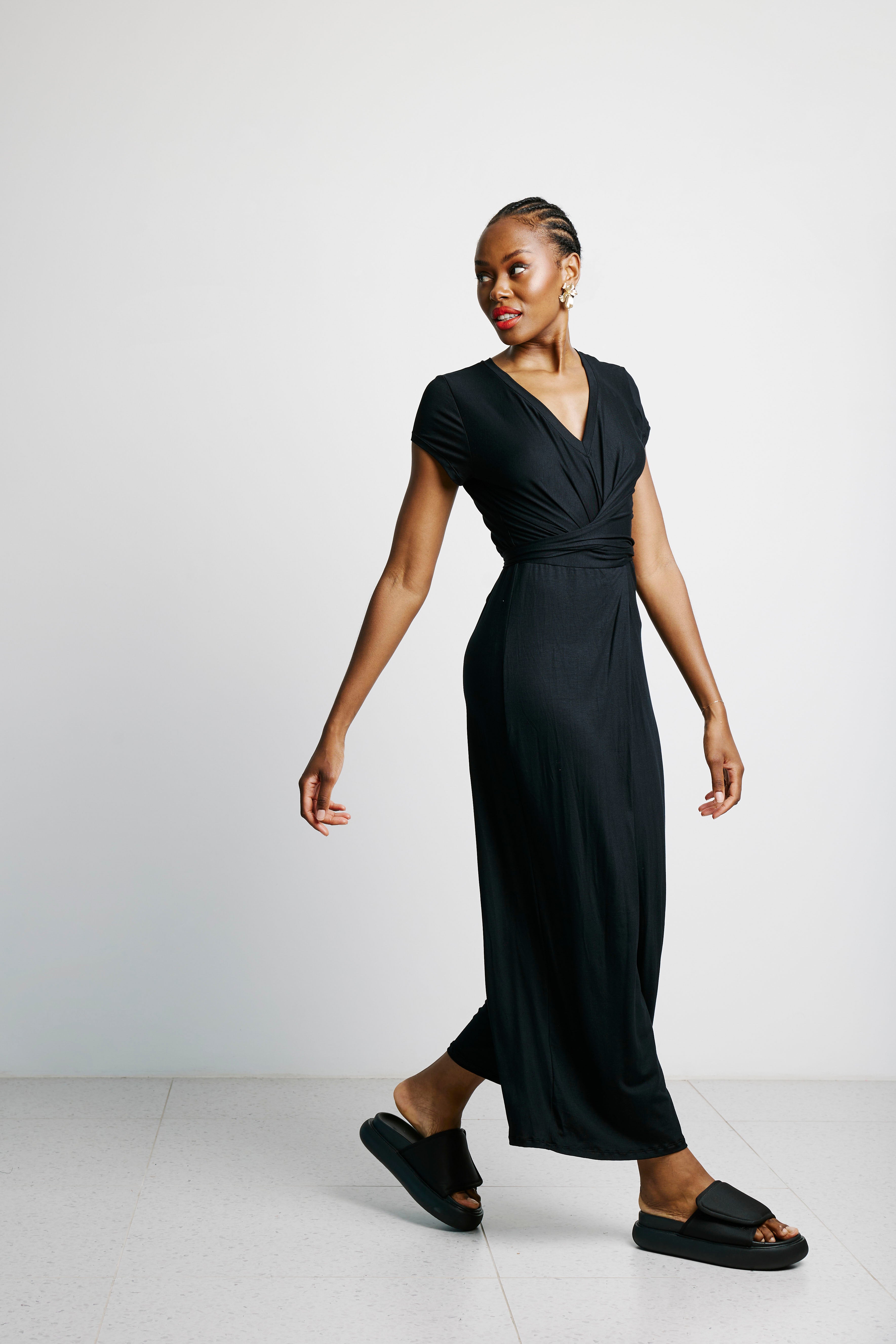 Hela Jumpsuit with sleeves Black