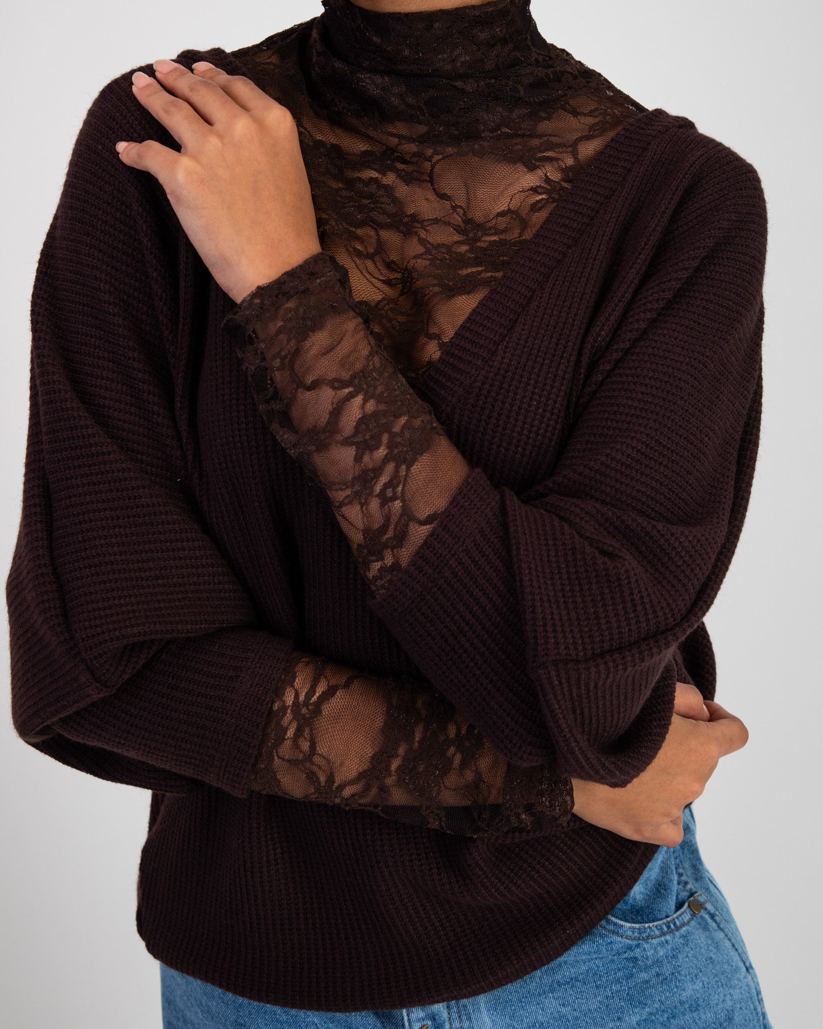 Lace Essential Poloneck