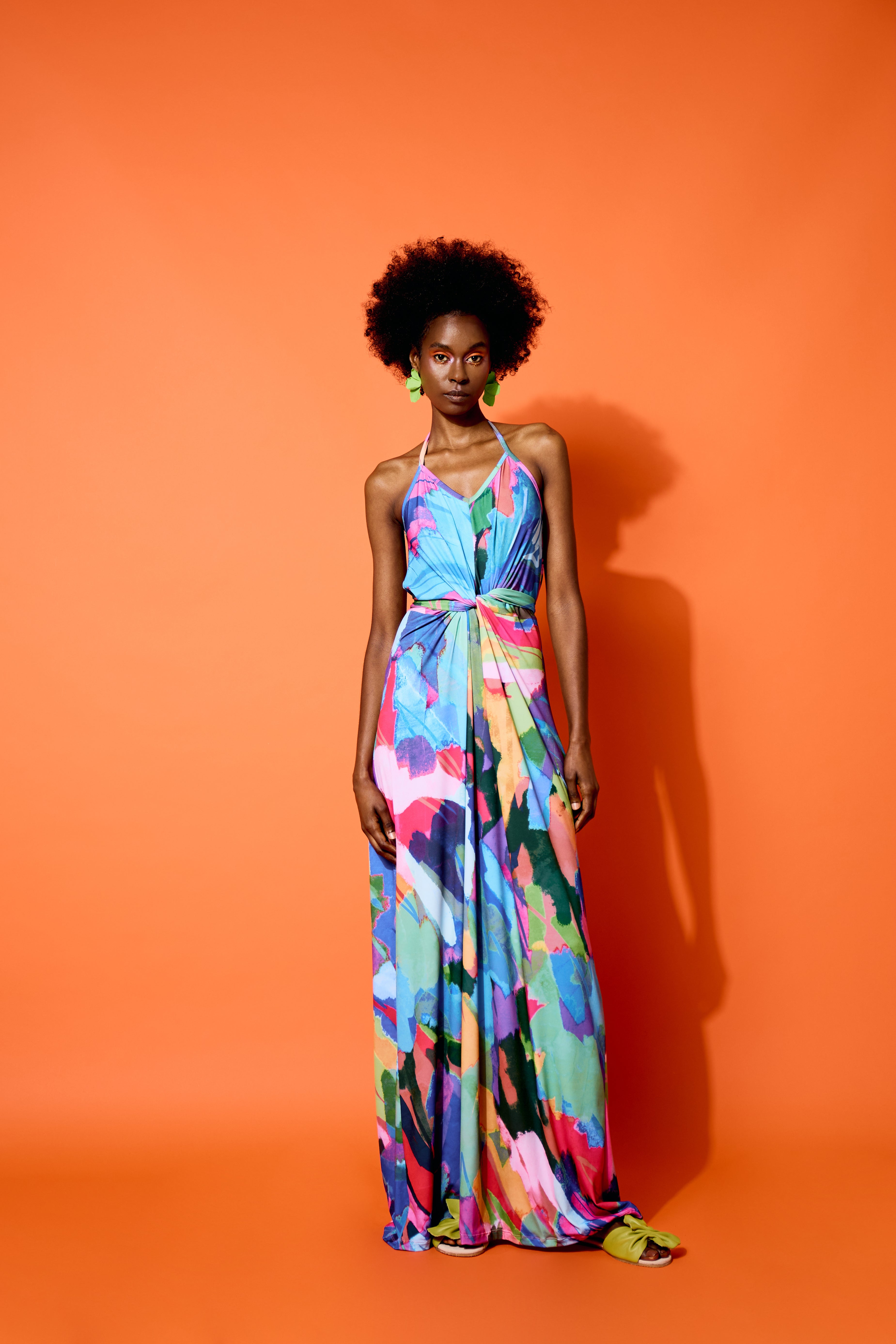 Hela Maxi Dress Abstract