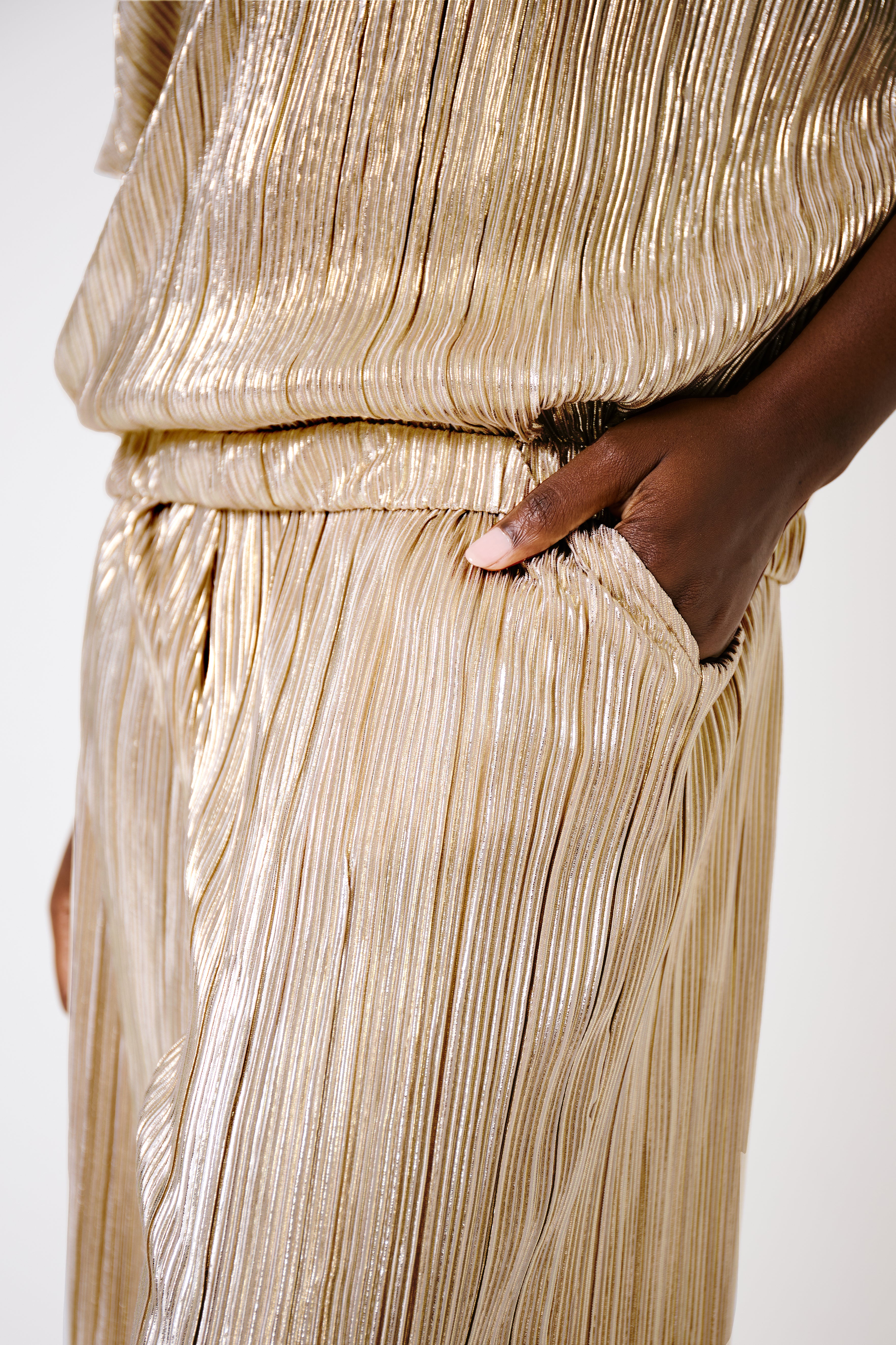 Hannah Wide Leg Gold