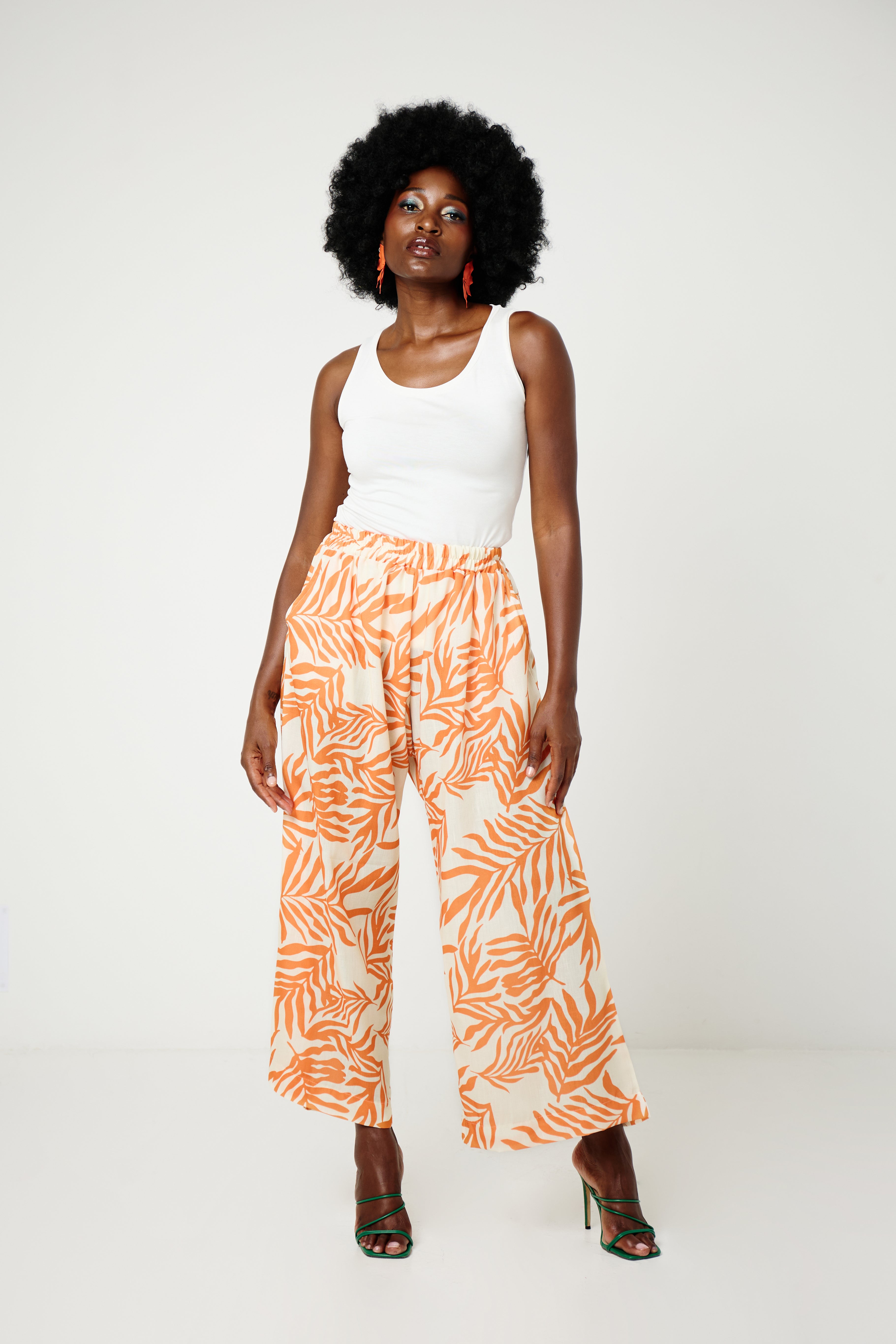 Hannah Wide Leg Sunset Palm