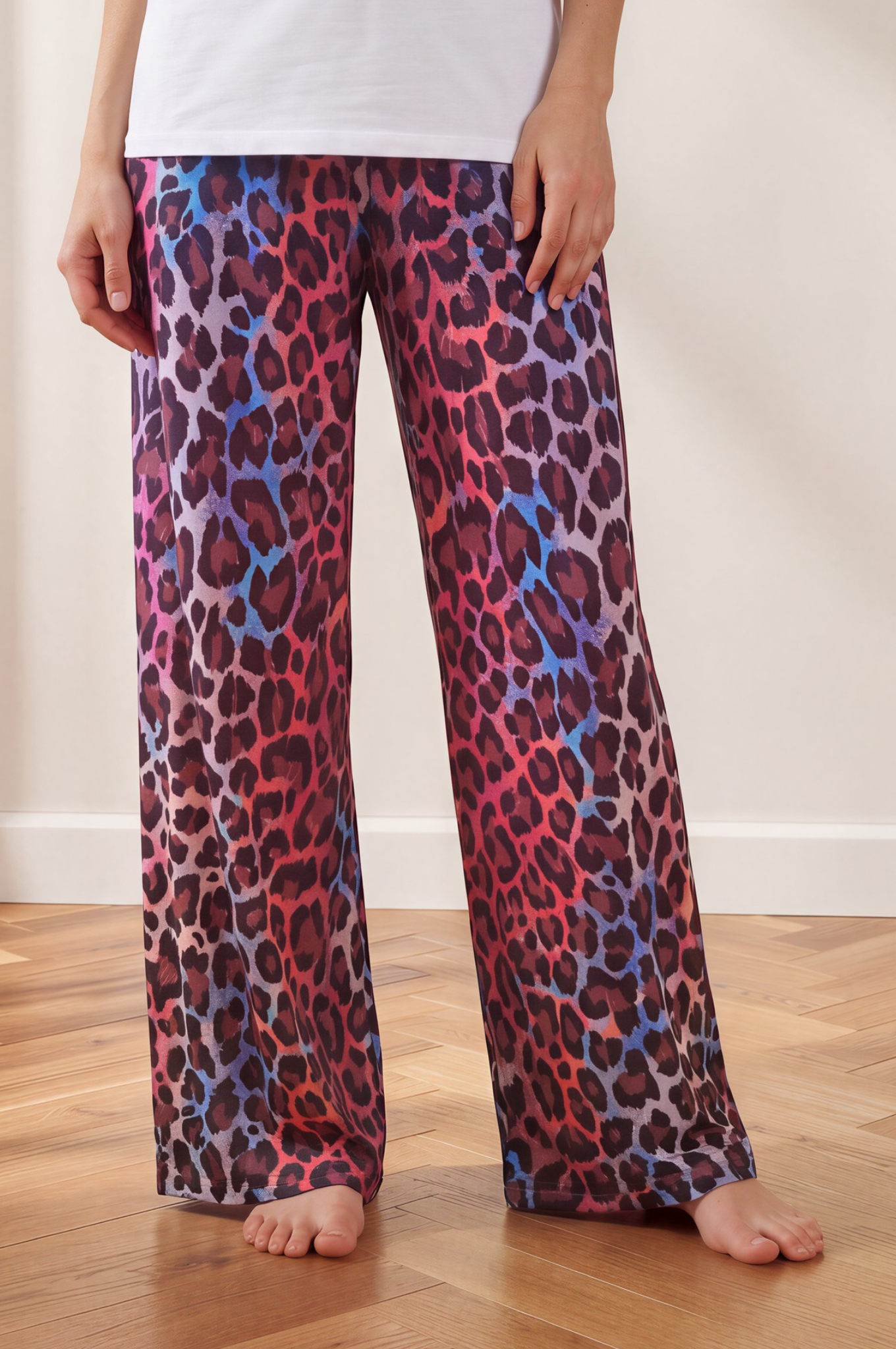 Hannah Wide Leopard